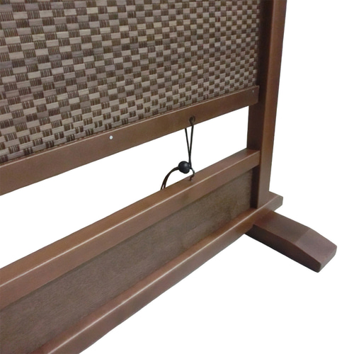 衝立 和風 茶竹 市松模様編み ① パーテーション・間仕切り 衝SHO 通販