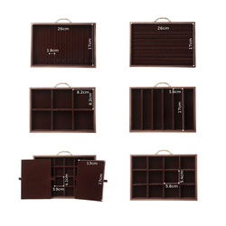 【予約販売】6段大容量 ジュエリーボックス 木製 アクセサリー収納&展示 指輪リング入れ 中古風 引き出し収納 8枚目の画像