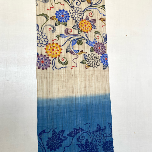 紅型タペストリー 菊唐草模様 タペストリー・壁掛け 紅型工房あさひや