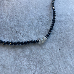 ☑︎Noir Étoile ― ノワール・エトワール　サージカルステンレス　ビーズネックレス　天然石アクセサリー 13枚目の画像