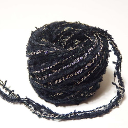 ブラック＊真っ黒＊引き揃え糸＊30g巻 毛糸 k-knot 通販 15424360