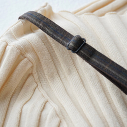 WOOL TUCK キャミソール darkgray×brown 10枚目の画像