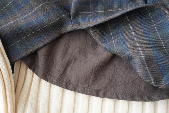 WOOL TUCK キャミソール darkgray×brown 11枚目の画像