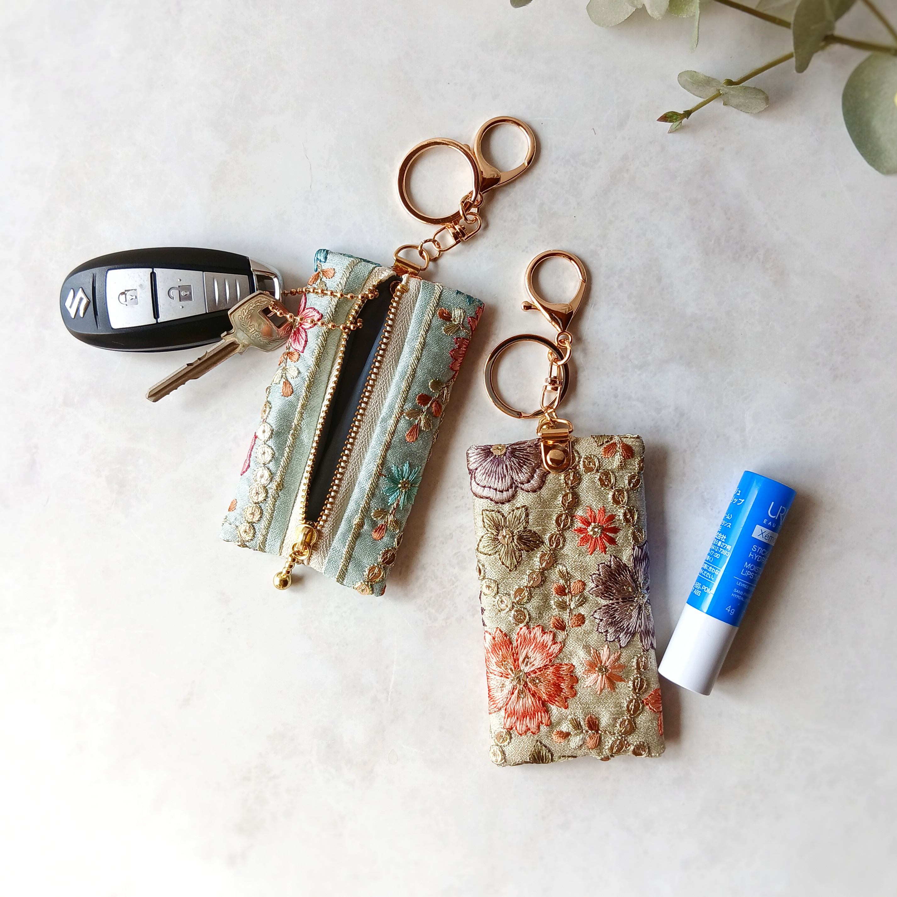 【Rページ】ファスナーリフィル・インド刺繡リボンのバンド