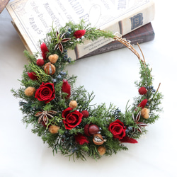 Creema限定】フレッシュの大王松で作った南天 お正月飾りスワッグ