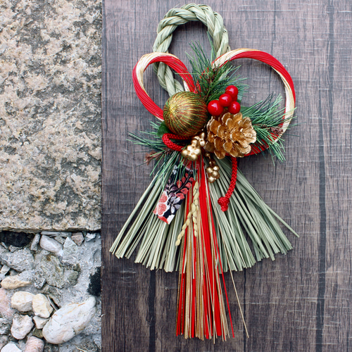 早割お正月2026】☆新作☆本しめ縄お正月しめ縄飾りリースR1 しめ縄