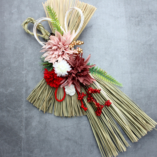 早割お正月2026】☆大きな本しめ縄モダンお正月しめ縄飾り しめ縄