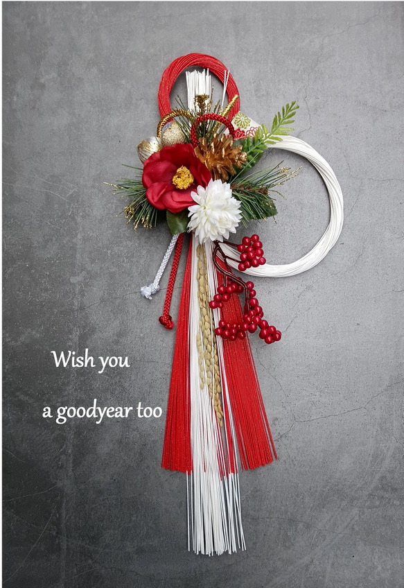 アンティーク紫陽花のしめ縄飾り　スワッグにもなる2way 貝細工　ナンキンハゼ アンティーク紫陽花のしめ縄飾り スワッグにもなる2way 貝細工