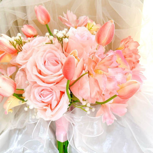 クラッチブーケ アーティフィシャルフラワー ブーケ ブートニア