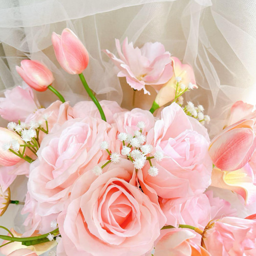 ウェディングブーケ　ブートニア　造花 ブートニア リストブーケ 二次会 結婚式 ウェディング 花嫁 新郎 花婿