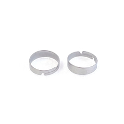 esr16-2 [4 件裝] 適用於 11-13 號尺寸，可開口，可調節，寬度約為 3.8-5 毫米，戒指製作配件，316L 不 第3張的照片