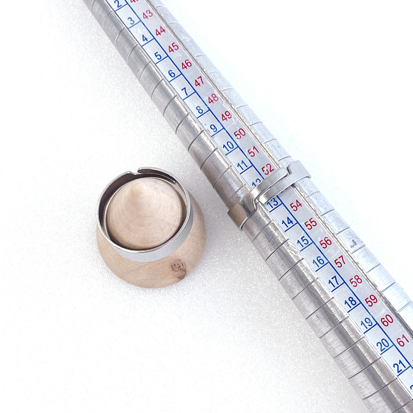 esr16-2 [4 件裝] 適用於 11-13 號尺寸，可開口，可調節，寬度約為 3.8-5 毫米，戒指製作配件，316L 不 第5張的照片