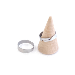 esr16-2 [4 件裝] 適用於 11-13 號尺寸，可開口，可調節，寬度約為 3.8-5 毫米，戒指製作配件，316L 不 第2張的照片