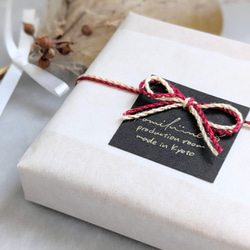 【ギフトにも✨】ミニ麻雀牌のイヤリング／ピアス (透明すりガラス風) 13枚目の画像