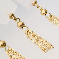 【ギフトにも✨】ミニ麻雀牌のイヤリング／ピアス (透明すりガラス風) 7枚目の画像