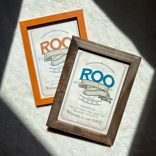 先着5名半額！】アメリカン命名書｜出産祝い・誕生日ギフトに