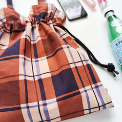 mont bouche フランス生地・巾着トートバッグ(chic) 2枚目の画像