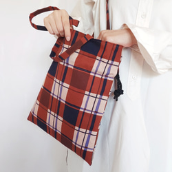 mont bouche フランス生地・巾着トートバッグ(chic) 5枚目の画像