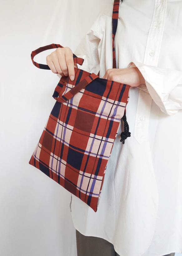 mont bouche フランス生地・巾着トートバッグ(chic) 5枚目の画像