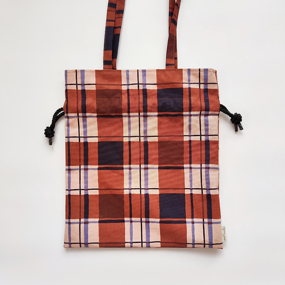 mont bouche フランス生地・巾着トートバッグ(chic) 6枚目の画像