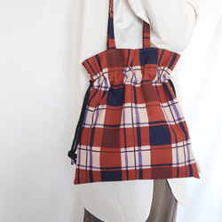 mont bouche フランス生地・巾着トートバッグ(chic) 3枚目の画像