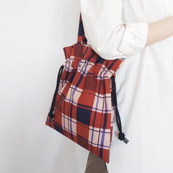 mont bouche フランス生地・巾着トートバッグ(chic) 9枚目の画像