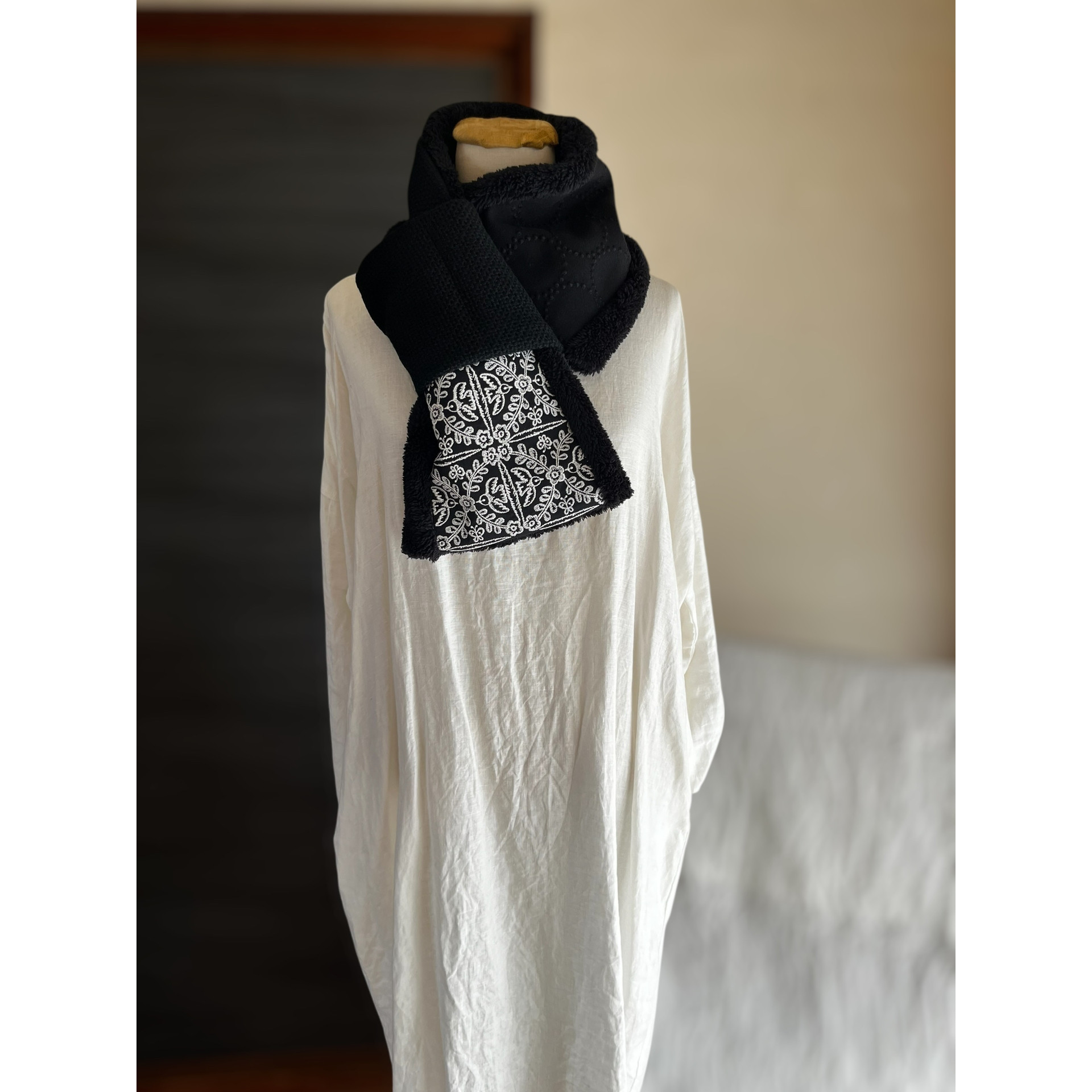 【マフラータイプ】felice ・tambourineネックウォーマーミナペルホネン生地使用