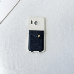 シンプルで美しい！ Pixel 10 / Xperia / Aquos ケース スマホショルダー カード収納 バイカラー 6枚目の画像