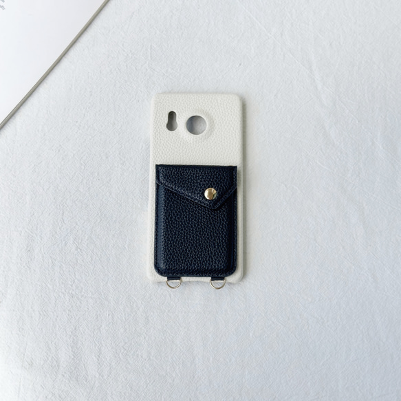 シンプルで美しい！ Pixel 10 / Xperia / Aquos ケース スマホショルダー カード収納 バイカラー 6枚目の画像