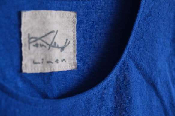 リネンコットンアンダーウェア　ノースリーブ（ラピスラズリー）［レディースS・M・Lサイズ］ 8枚目の画像