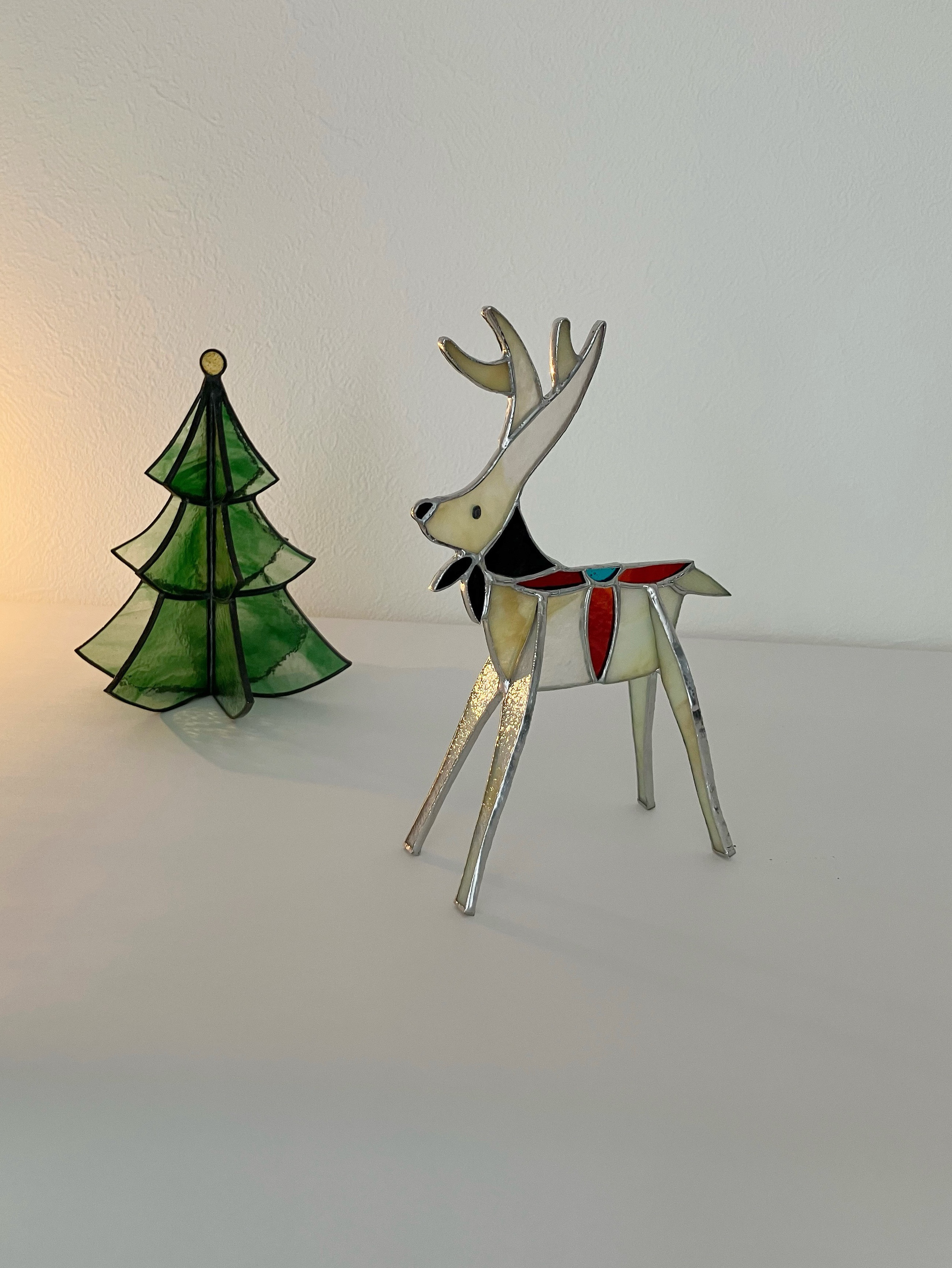 ステンドグラスのトナカイ