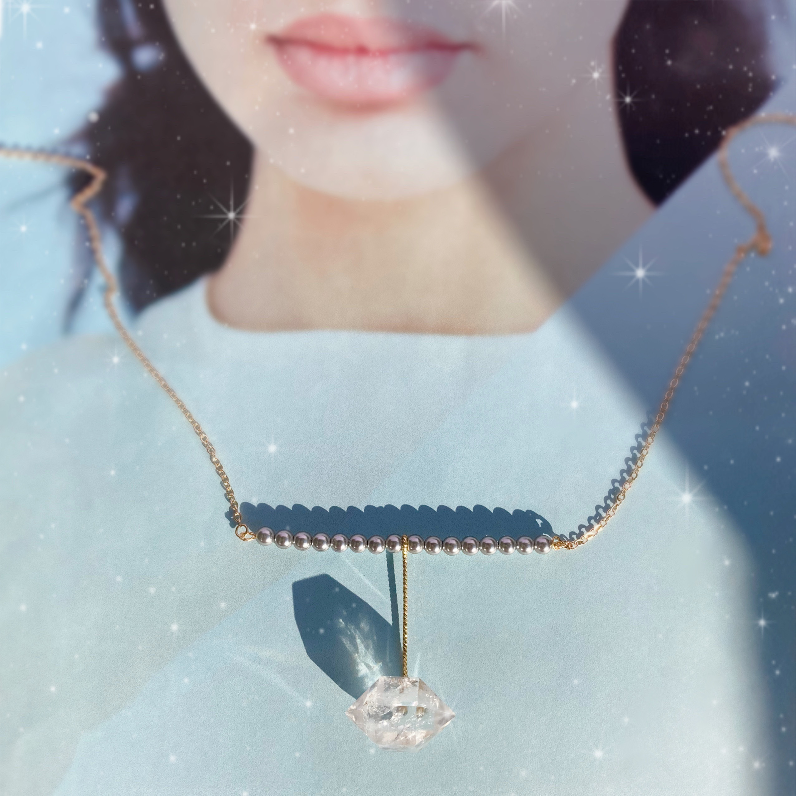 Prana Himalaya crystal ✴︎k14gf✴︎ネックレス