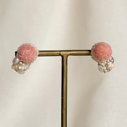 日常に彩りを【tsubomi】ピアス・イヤリング_dusty pink 3枚目の画像