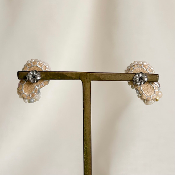 日常に彩りを【tsubomi】ピアス・イヤリング_dusty pink 5枚目の画像