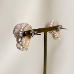 日常に彩りを【tsubomi】ピアス・イヤリング_dusty pink 4枚目の画像