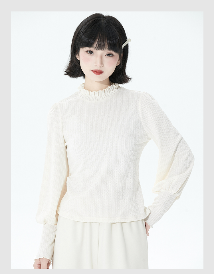 春秋長袖ニット レースの上着 5,550円