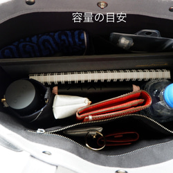 h様専用ページ◇倉敷帆布のトート◇Ｍ◇シナモン×ブラック 8枚目の画像