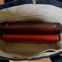 トートＳ◇杢グレー×ブラック | 倉敷帆布 6枚目の画像