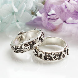 山珊瑚　ハンドメイド　シルバーリング 山珊瑚 ハンドメイド シルバーリング 指輪・リング