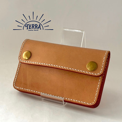 姫路レザー・手縫いミドルトラッカーウォレット／　メンズ　レディース本革財布 姫路レザー・手縫いミドルトラッカーウォレット／ メンズ レディース本