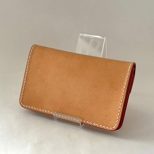 姫路レザー・手縫いミドルトラッカーウォレット／ メンズ レディース本