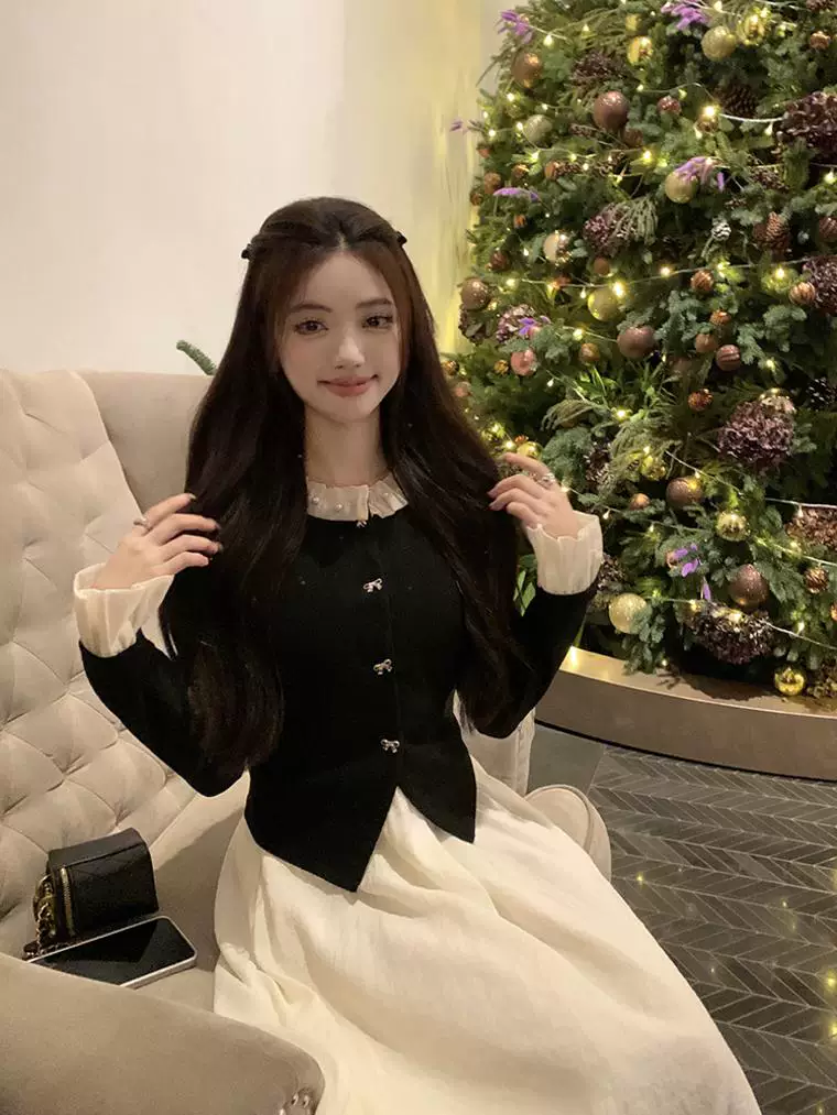 人気 長袖 2025新作 ファッション ワンピース ハッシュタグ 冠婚葬祭 レディース 袖丈 卒業式 始業式 学校行事