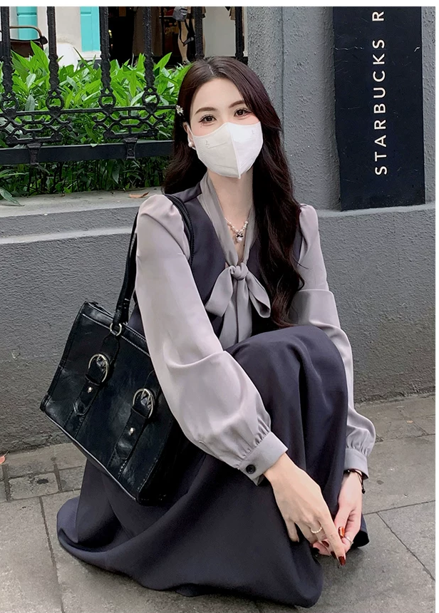 ハッシュタグ トップス 長袖 2025新作 ファッション ワンピース ハッシュタグ 卒園式 フォーマル 冠婚葬祭