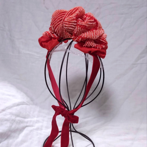 七五三　七五三髪飾り　顎紐付き ヘッドドレス　リメイク髪飾り　SP01 七五三 七五三髪飾り 顎紐付き ヘッドドレス リメイク髪飾り SP01