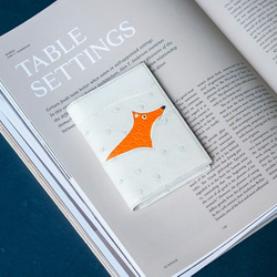 キツネ財布　ミニお財布　オーストリッチ 4枚目の画像