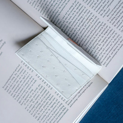 キツネ財布　ミニお財布　オーストリッチ 3枚目の画像