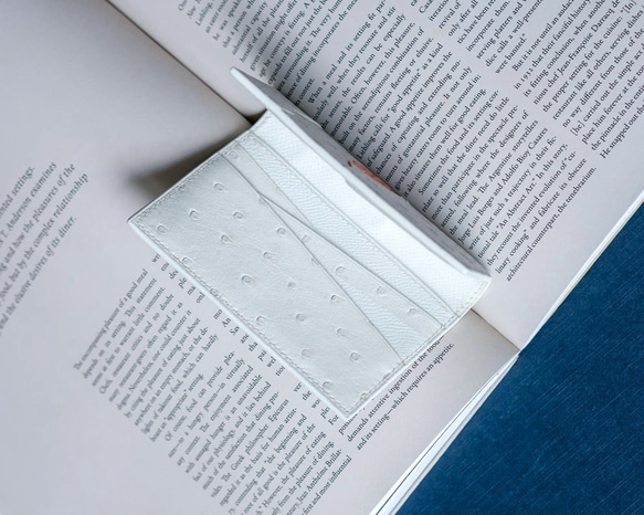 キツネ財布　ミニお財布　オーストリッチ 3枚目の画像