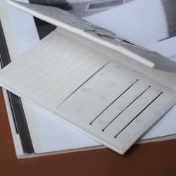 白狐ミニお財布　クロコダイル 4枚目の画像