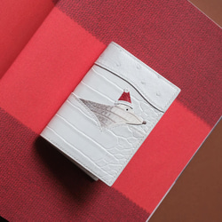 白狐ミニお財布　クロコダイル 1枚目の画像