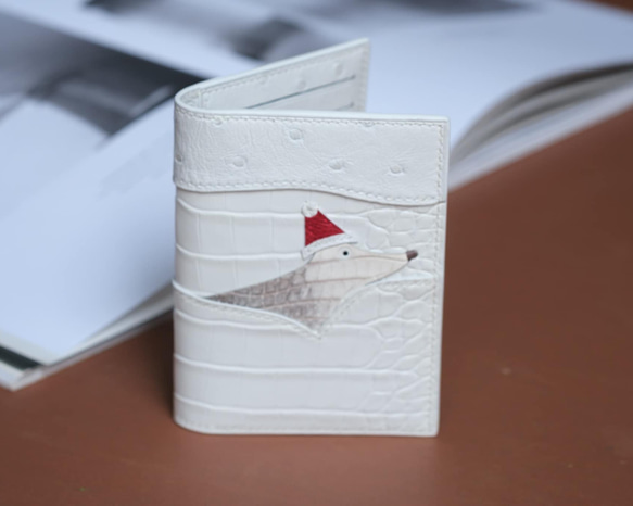 白狐ミニお財布　クロコダイル 7枚目の画像